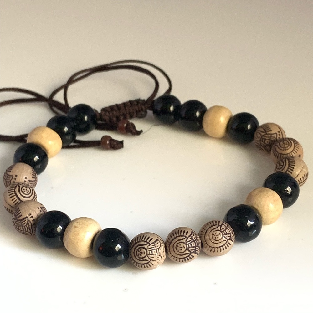 Buddha mala beads chakra bracelet
